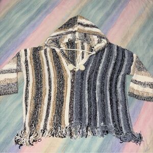 Pol Women’s Knit Hooded Sweater Size S oversized